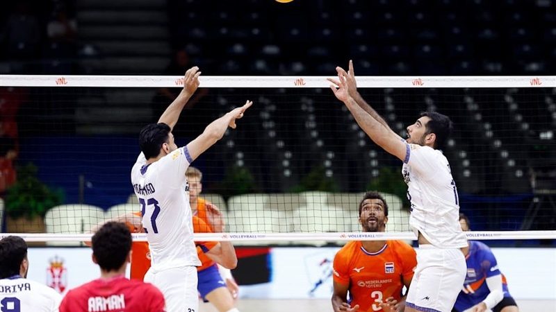 پایان هفته دوم لیگ ملت‌های والیبال برای ایران با برتری برابر هلند