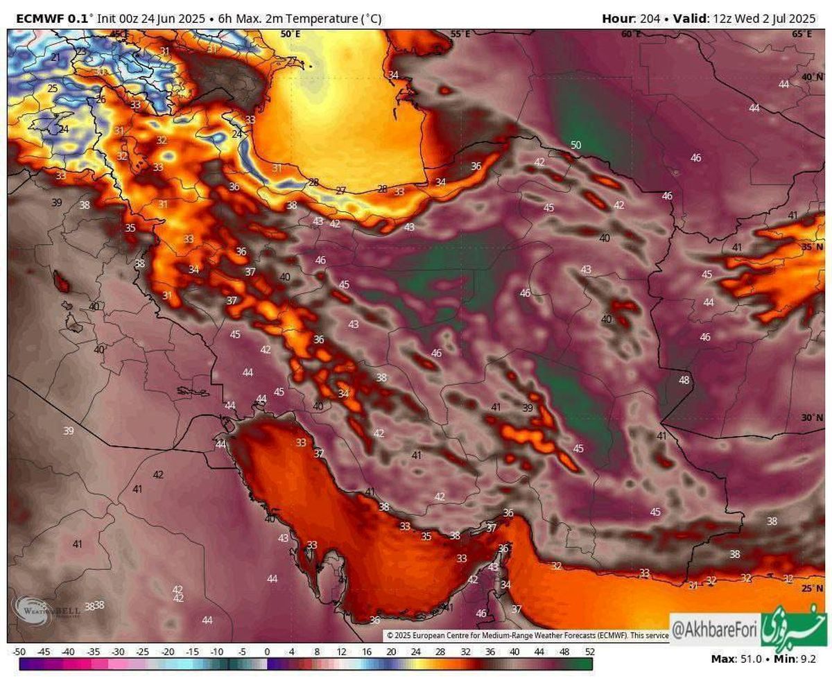 اوج گرمای تابستان در راه است؛ ثبت گرم‌ترین روز سال در سراسر کشور
