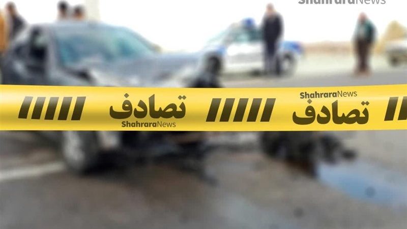 مرگ تلخ زن و مرد جوان در تصادف هولناک اتوبان بابایی