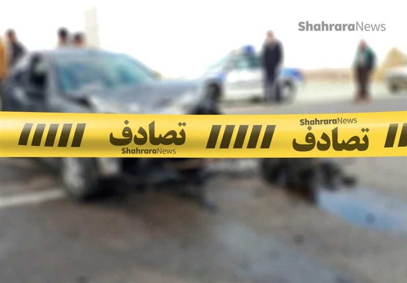 مرگ تلخ زن و مرد جوان در تصادف هولناک اتوبان بابایی