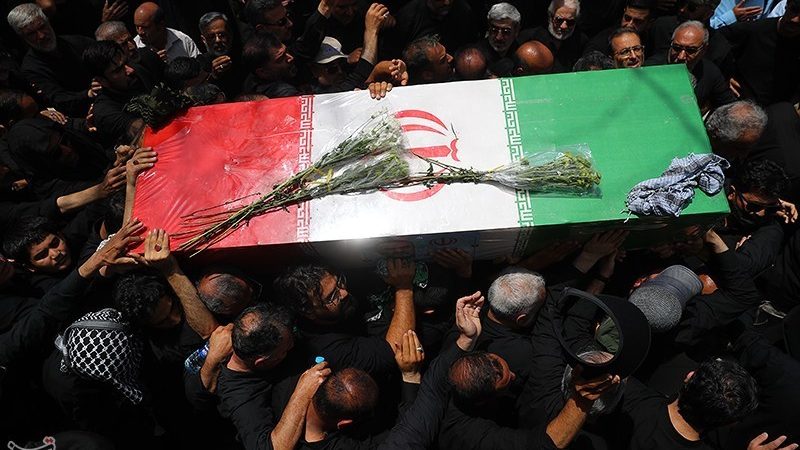 خاکسپاری ۲۶۳ شهید حمله اسرائیل به ایران، در تهران