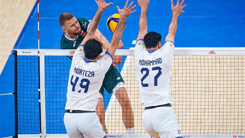 شکست تیم ملی والیبال ایران مقابل لهستان در ماراتنی نفس‌گیر
