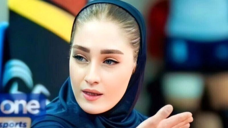 آیتک سلامت والیبالیست چشم رنگی ایرانی بر روی پل معلق رؤیایی مشگین +عکس