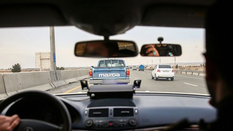 فیلم تعقیب و گریز پلیس با سراتو سرقتی در اتوبان های تهران, شلیک به سمت خودرو سارق