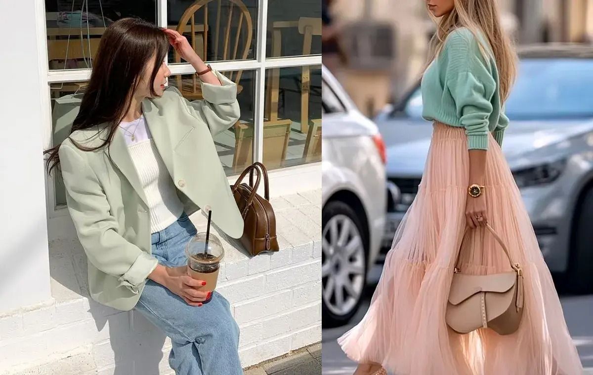 ترکیب رنگ سبز ماچا؛ ایده‌هایی شیک برای استایل خانم‌های مدرن