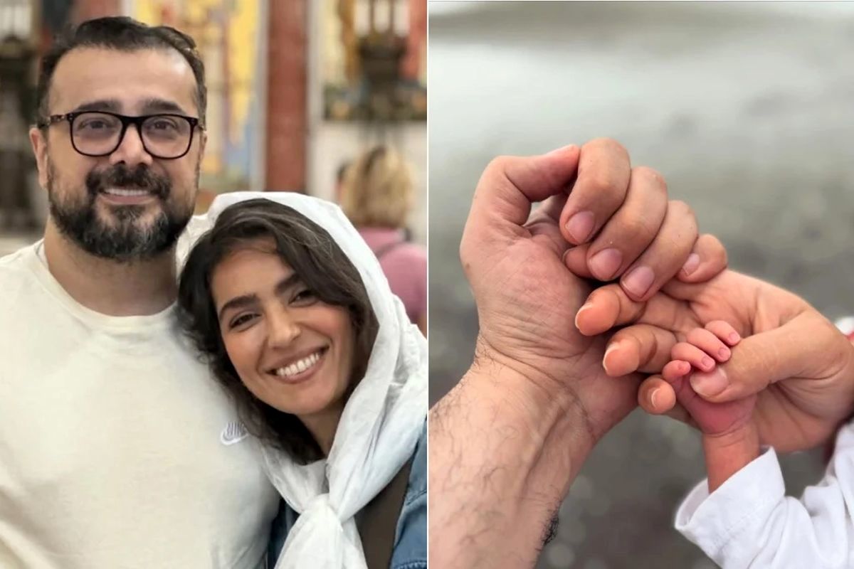 سپند امیر سلیمانی عکسی از روز زایمان همسرش منتشر کرد؛ مونا کرمی به عنوان مادر نمونه سنگ تمام گذاشت