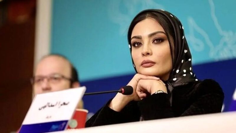 صحرا اسداللهی با لباس عروس در خیابان‌های تهران دیده شد! عکس