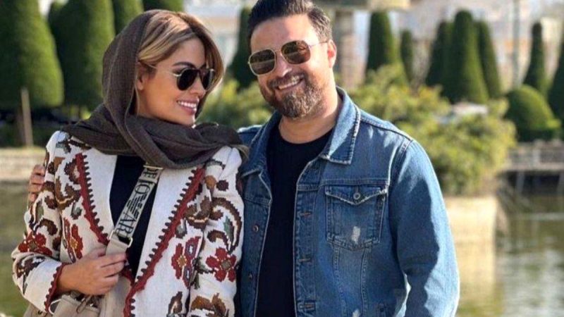 لوکیشن خیلی رمانتیک بابک جهانبخش، خواننده مشهور کنار همسرش + عکس