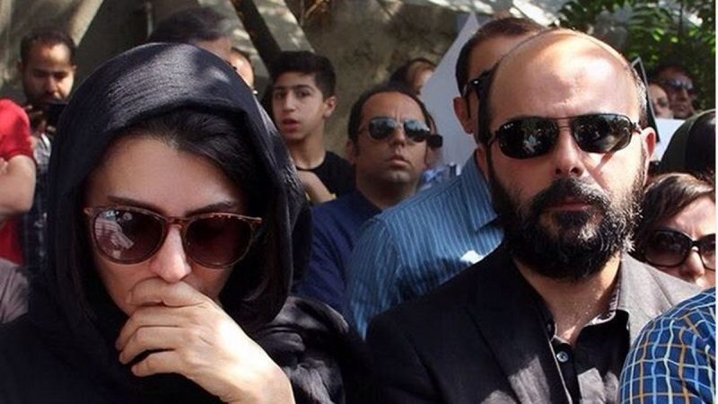 مراسم عزای مادرِ علی مصفا با حضور حامد بهداد؛ لیلا حاتمی در سوگ مادرشوهر