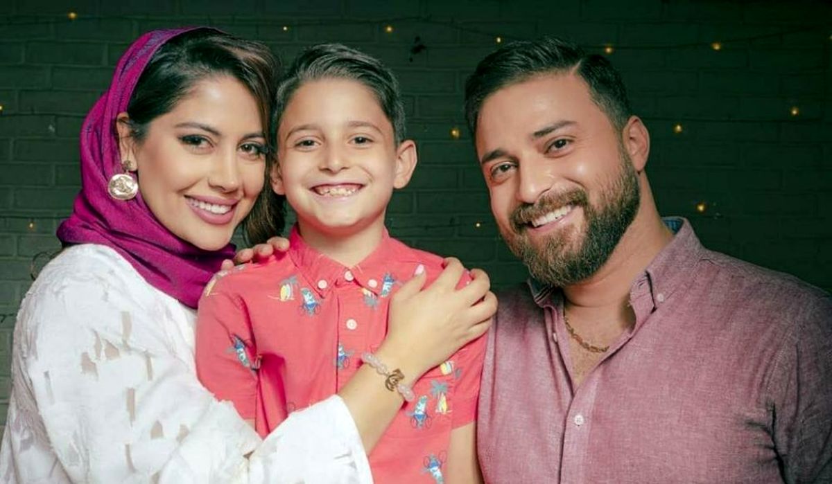 قاب عاشقانه بابک جهانبخش و همسرش در طبیعت شمال + عکس