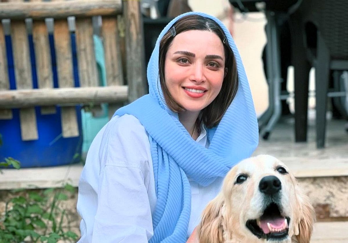 ژست و استایل بهنوش طباطبایی در طبیعت شیراز