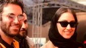 سلفی متفاوت و جنجالی هوتن شکیبا و مهسا حجازی در پشت صحنه تاسیان