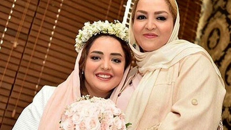 بیوگرافی فرح خیری مادر خوشگل نرگس محمدی +عکس رو بوسی با علی اوجی