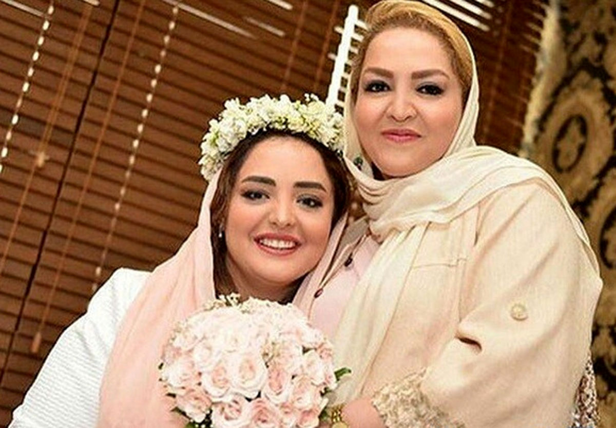 بیوگرافی فرح خیری مادر خوشگل نرگس محمدی +عکس رو بوسی با علی اوجی