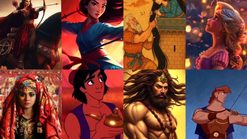 شباهت کارکتر های دیزنی با اسطوره های ایرانی + فیلم