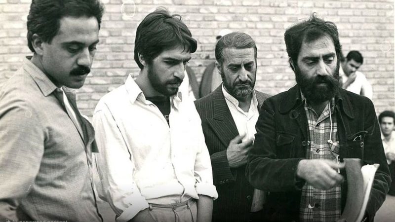 دولت‌آبادی و کیمیایی پشت صحنه‌ی یک فیلم سال ۱۳۵۲ + عکس