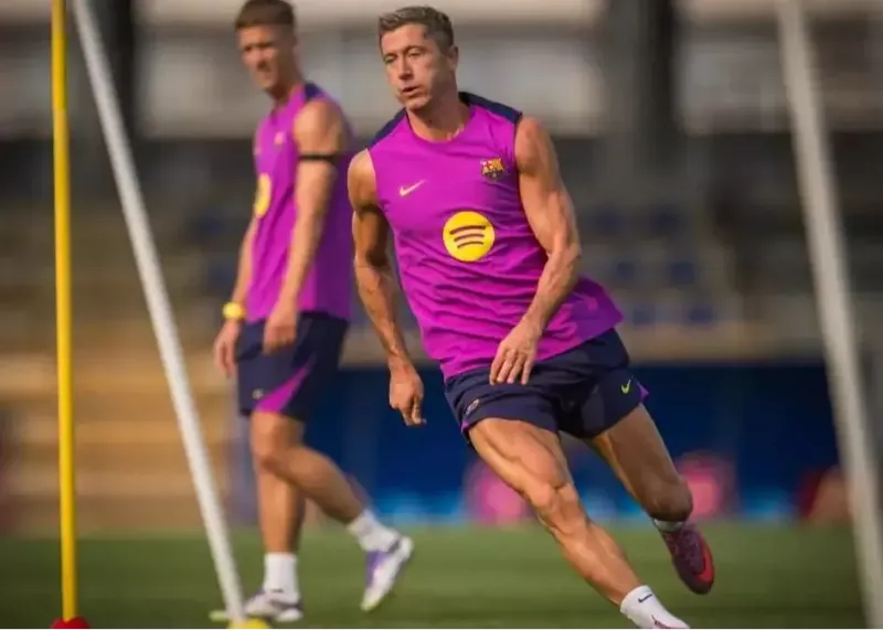 فلیک در تمرین بارسلونا سورپرایز شد