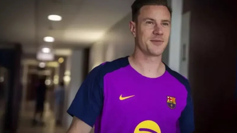 حضور غیرمتتظره تراشتگن در تمرین بارسا