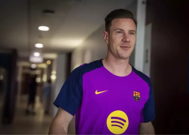 حضور غیرمتتظره تراشتگن در تمرین بارسا