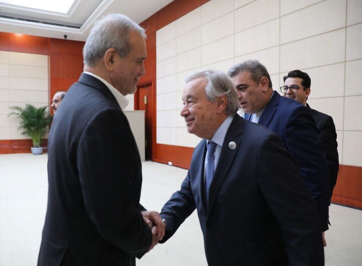 پزشکیان با دبیرکل سازمان ملل دیدار کرد