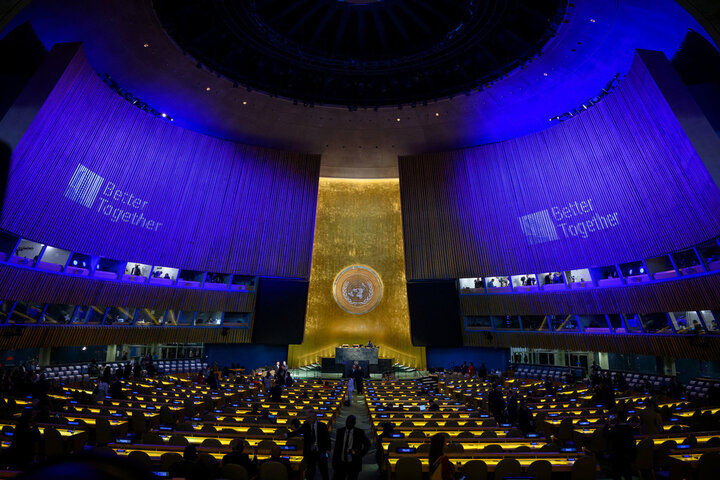 قطع بحث‌برانگیز میکروفون‌ها در سازمان ملل حین صحبت درباره فلسطین+فیلم