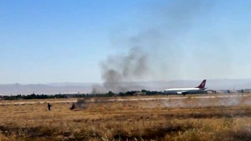 آتش‌سوزی کنترل‌شده در فرودگاه مشهد