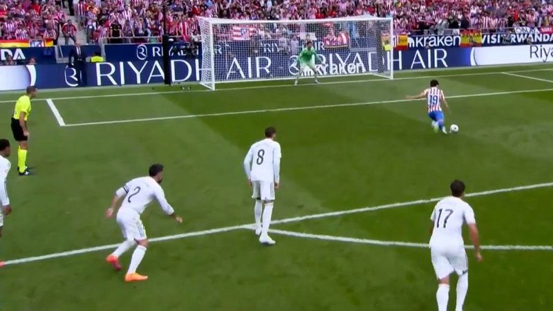 گل سوم اتلتیکومادرید به رئال مادرید توسط خولین آلوارز