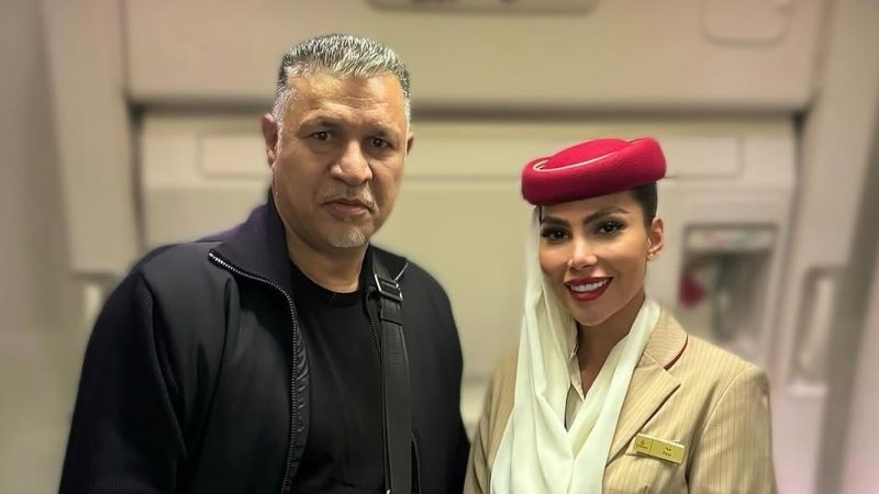 قاب امروز| علی دایی‌ و مهماندار برازنده هواپیمایی امارات‌، نفیسه روشن و خانم اینفلوئنسر، فریبا نادری در میلان‌ و لاله صدیق