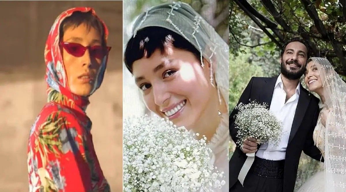 استایل جنجالی و لباس جلو باز فرشته حسینی همسر نوید محمد زاده در جشنواره تورنتو + عکس