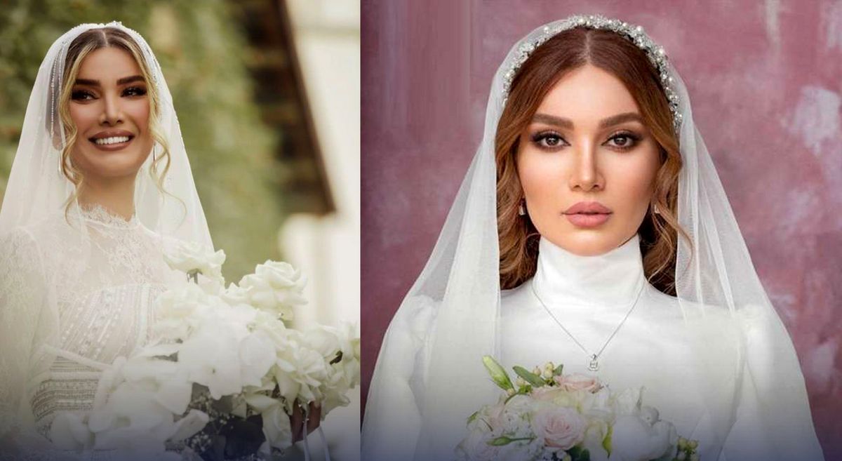 مقایسه دقیق لباس عروس محبوب ترین هنرمندان ایرانی/از لباس لاکچری مونا کرمی، نیلوفر پارسا با دنباله ۳ متری، تا لباس کار شده متین ستوده…!