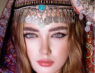 بیوگرافی نگین حق دوست زیباترین زن جهان + عکس های دخترچشم رنگی