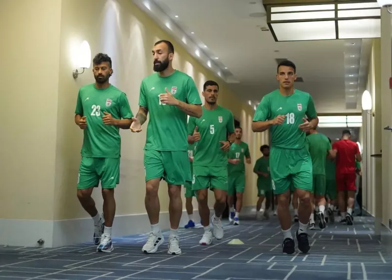 ملی‌پوشان در هتل تمرین کردند (عکس)