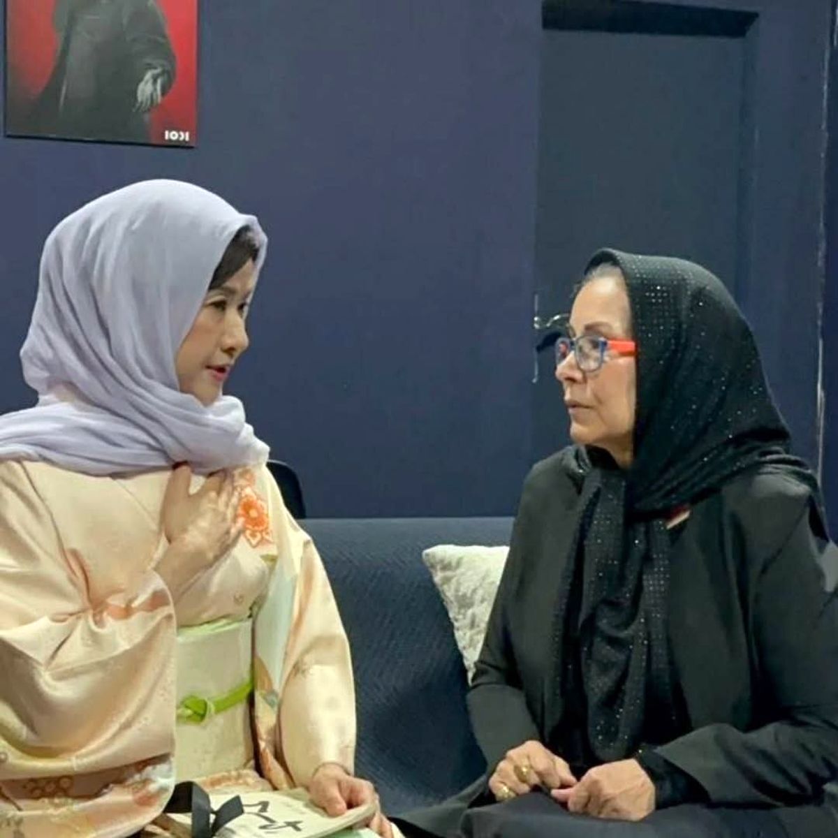 اوشین به ایران آمد؛ دیدار با دوبلور ایرانی + عکس