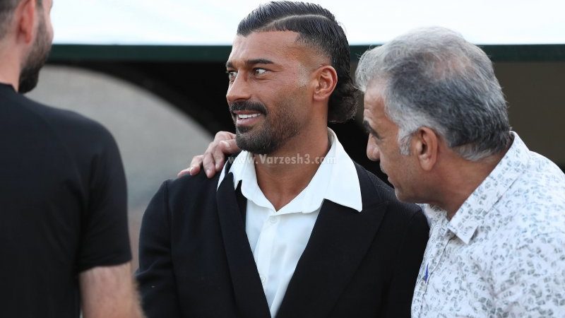 رامین رضائیان با پورشه به استادیوم آمد!