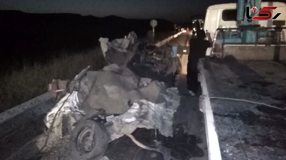 تصادف مهیب قاچاق سوخت در جاده سرخس / چهار نفر زنده زنده در آتش سوختند