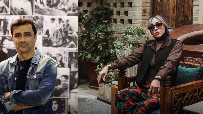 عصر سینما | پدر دختری رویا وحدتی و امین زندگانی در آرامگاه حافظ