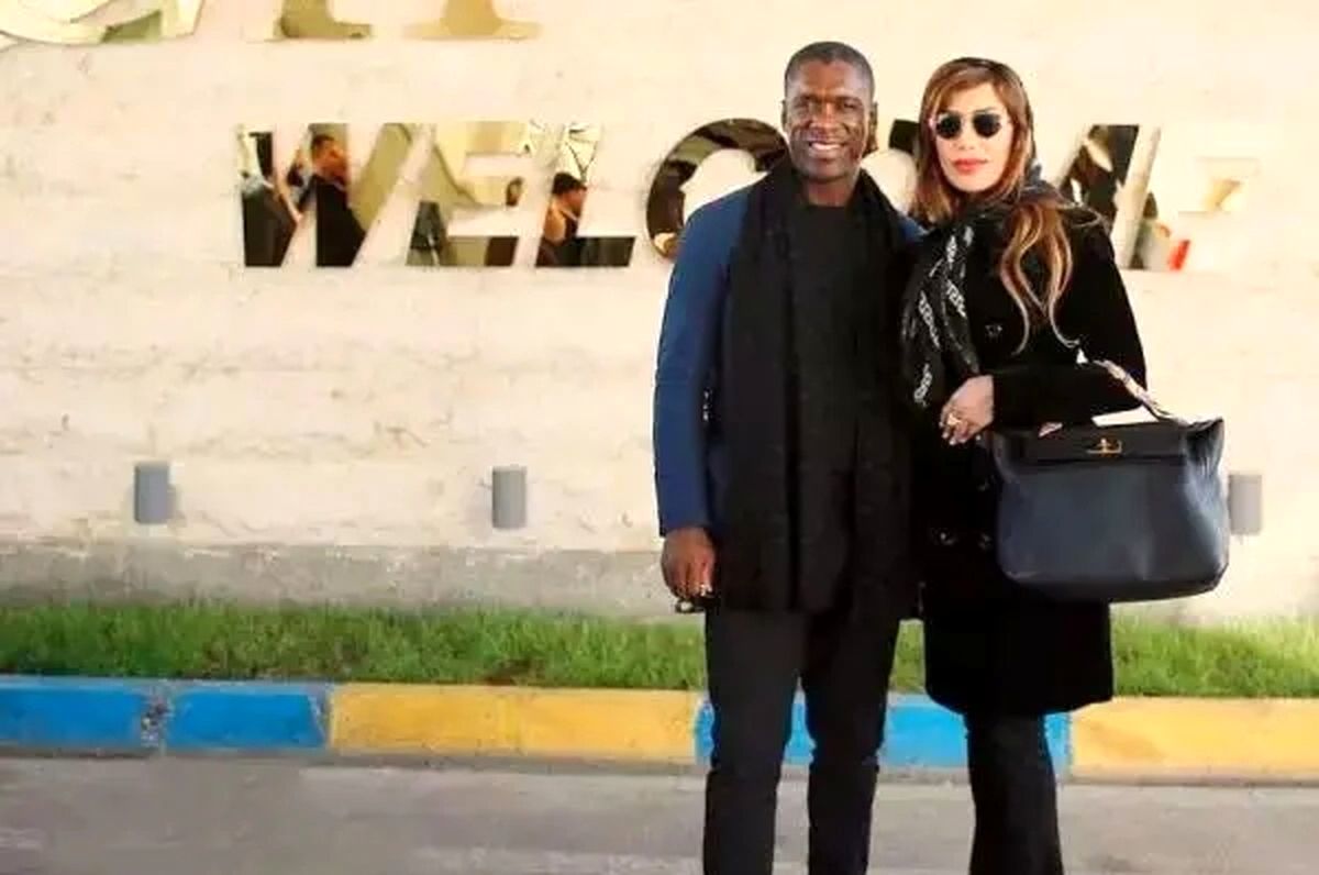 رونمایی همسر ایرانی سیدورف مشاور استقلال از کیک تولدش در رستوران لاکچری ابوظبی