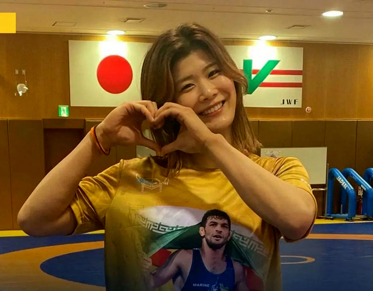 عکس خصوصی نونوکا اوزاکی در رختکن کشتی/ عاشق پیشه حسن یزدانی در ایران