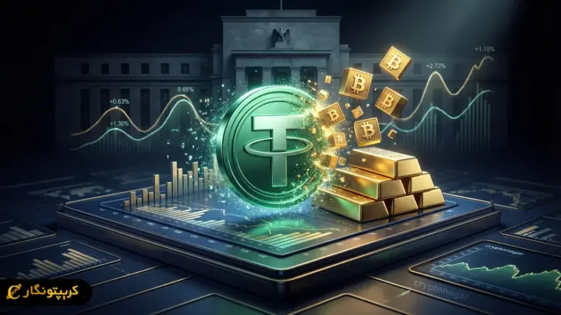 شرط بندی بزرگ تتر روی بیت کوین و طلا؛ آینده‌سازی پرریسک یا هوشمندانه؟