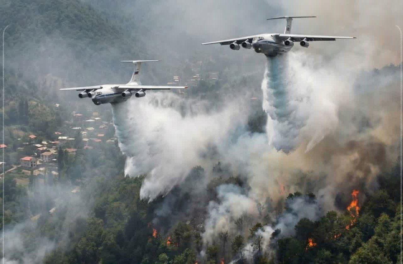 آتش‌سوزی جنگل‌های الیت چالوس کنترل شد