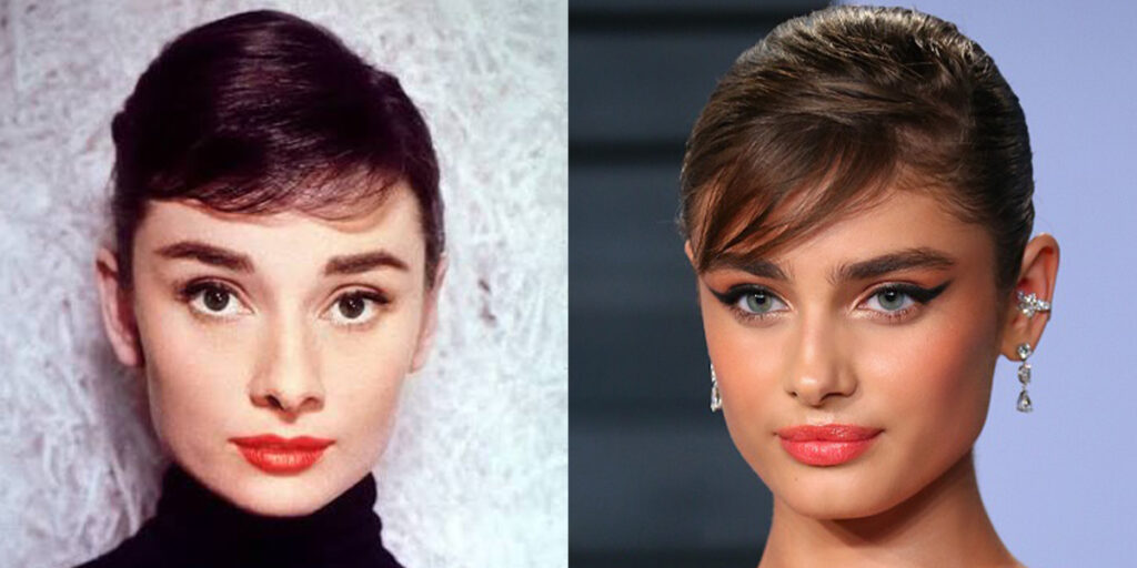 تیلور هیل با آرایشی بی‌نقص، آدری هپبورن را زنده کرد؛ رقابتی جذاب در دنیای زیبایی!