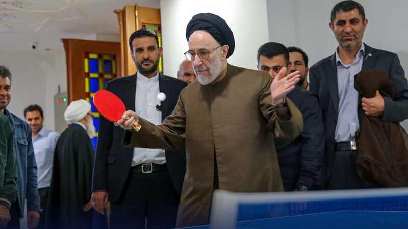 ویدئوی پینگ‌پنگ سیدمحمد خاتمی واقعی است؛ نه ساخته هوش مصنوعی