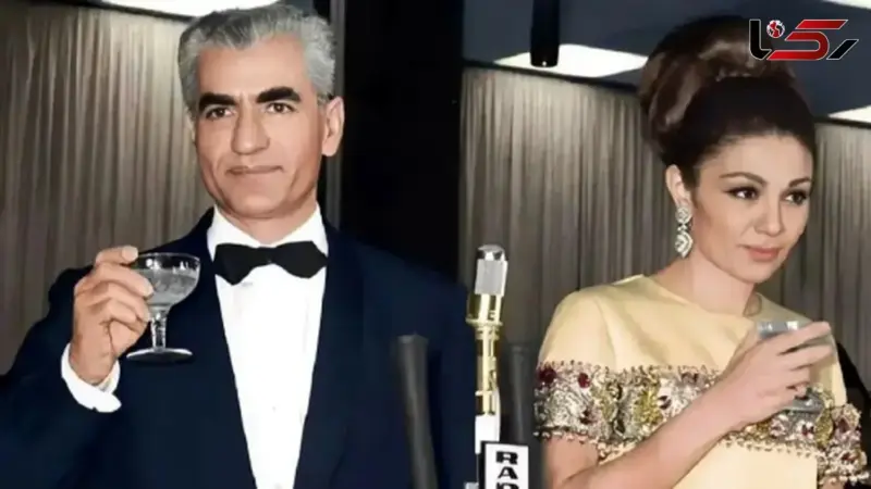 عکس سفر در زمان / محمدرضا پهلوی و فرح دیبا در حال قدم زدن در آمریکا؛ سال 55