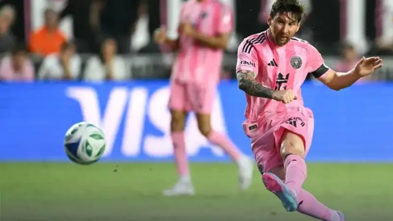 گل و هت‌تریک پاس گل لیونل مسی + ویدئو