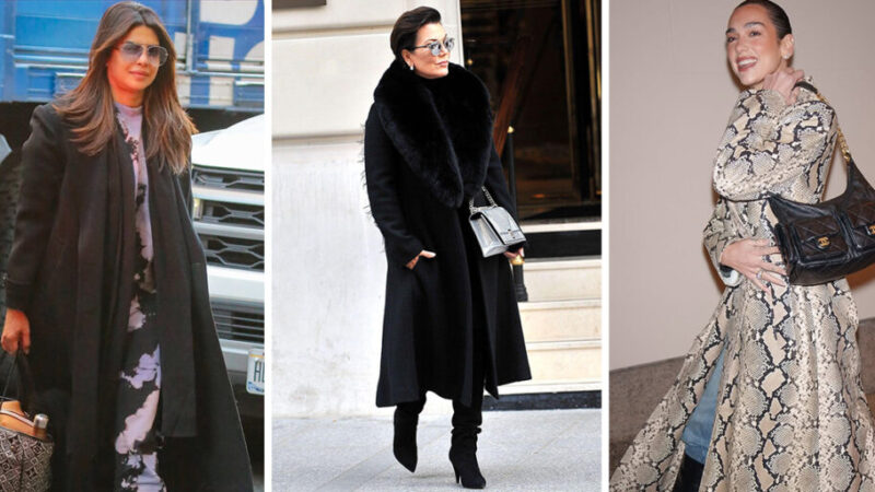 راز استایل متفاوت و شیک سلبریتی‌ها با پالتوی بلند زمستانی!