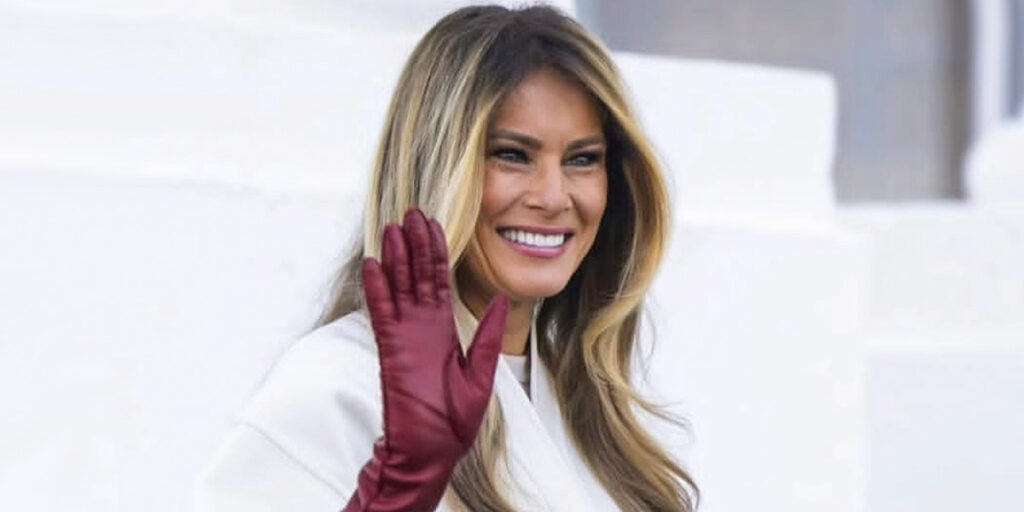 ملانیا ترامپ با استایل براق و متفاوت در کاخ سفید همه را شگفت‌زده کرد