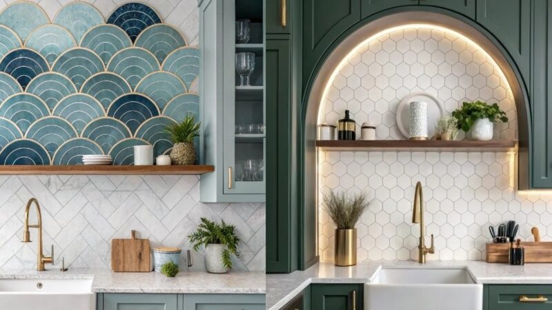 ایده‌های خلاقانه و چشم‌نواز برای دکور بالای سینک ظرفشویی که آشپزخانه‌تان را متحول می‌کند!