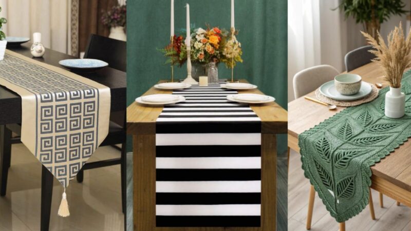 ۴۲ مدل رانر میز ناهارخوری ۲۰۲۵ که با مکرومه، مخمل و ساتن، دکوراسیون شما را متحول می‌کنند!