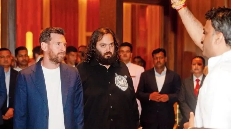 هدیه میلیون دلاری پسر میلیاردر هندی به لیونل مسی در جشن خانوادگی!