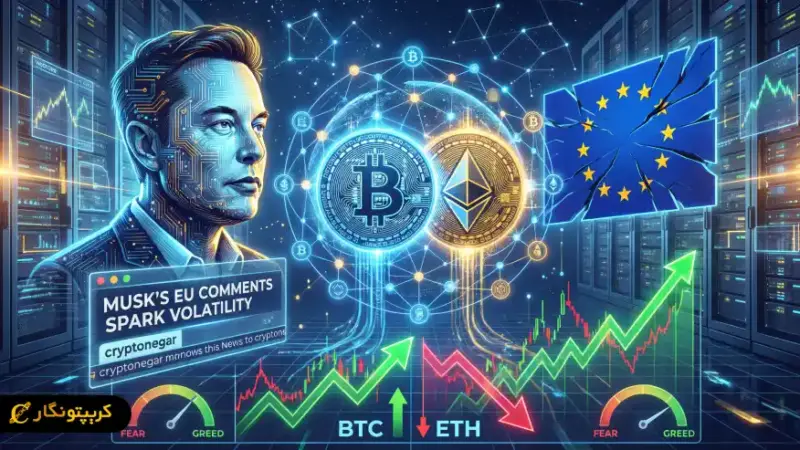 ایران ماسک با اظهارات جنجالی درباره اتحادیه اروپا، بازار کریپتو را بی‌تفاوت گذاشت!
